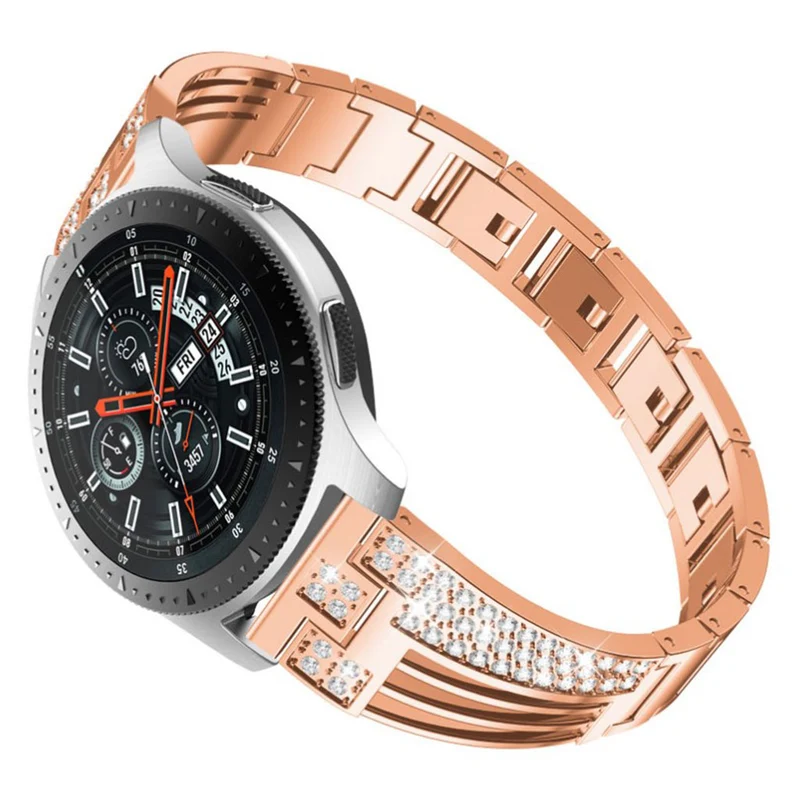 Samsung Gear S3 / Samsung Galaxy Watch (42mm) Metall und Strass armband