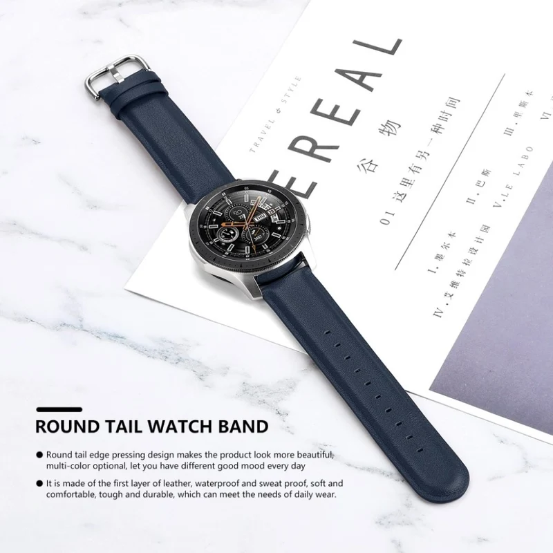 Stilvoll Samsung Galaxy Watch (42mm) Echtes Leder armband