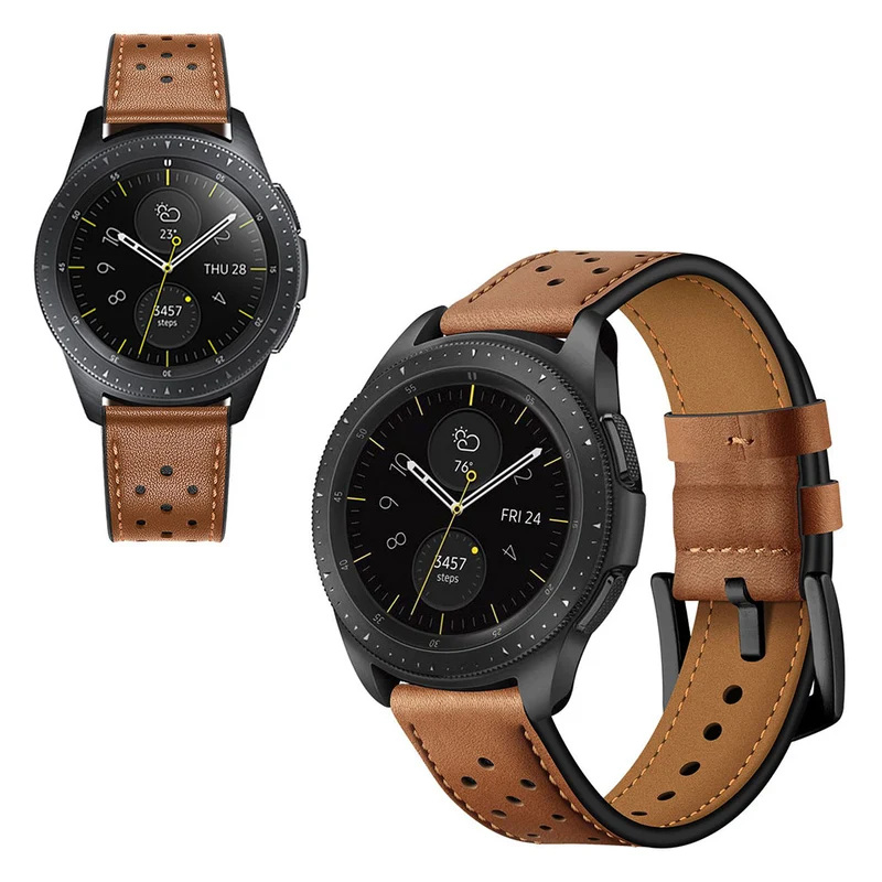 Mega gut Samsung Galaxy Watch (42mm) Echtes Leder armband