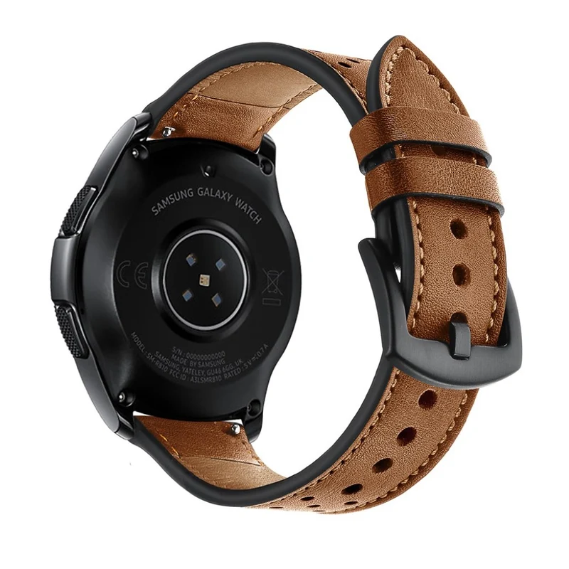 Mega gut Samsung Galaxy Watch (42mm) Echtes Leder armband