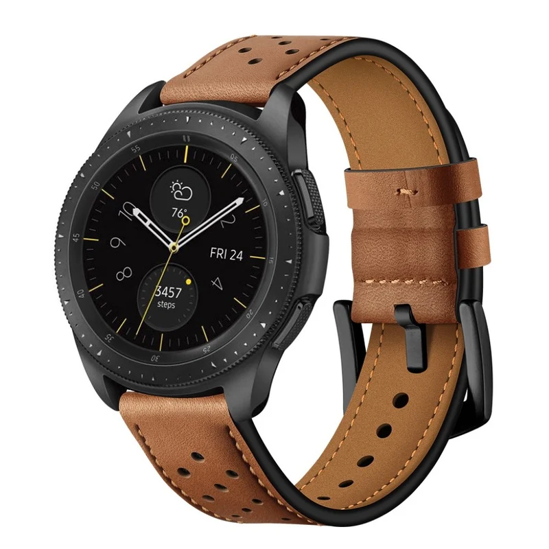 Mega gut Samsung Galaxy Watch (42mm) Echtes Leder armband