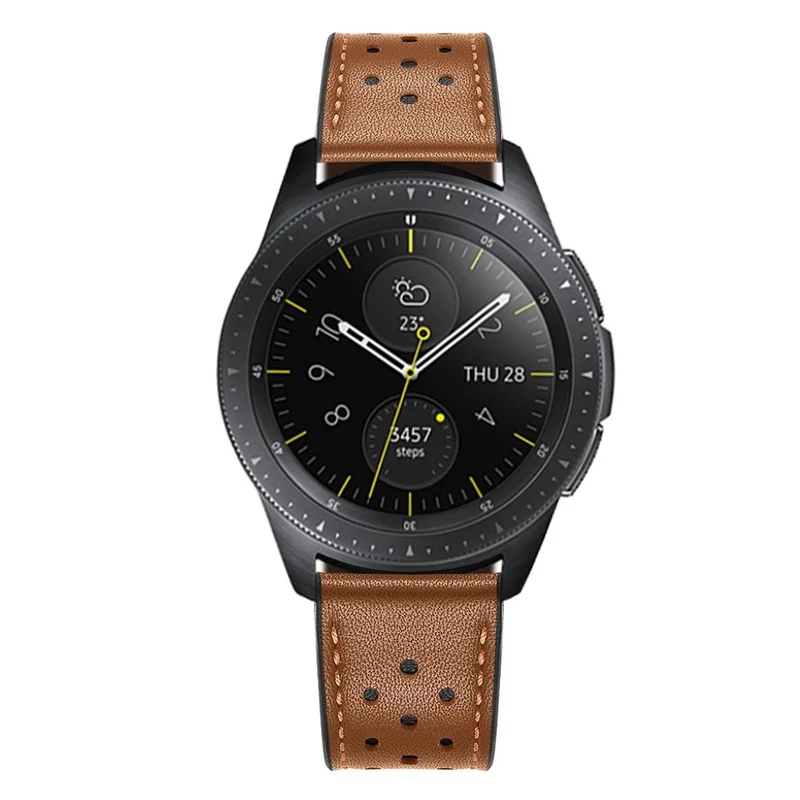 Mega gut Samsung Galaxy Watch (42mm) Echtes Leder armband