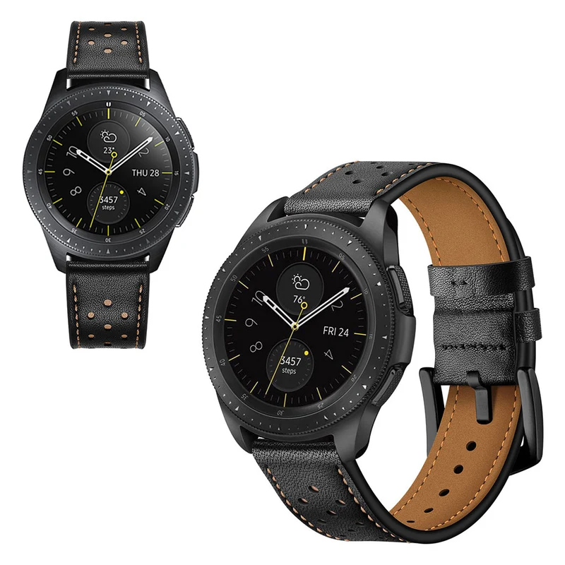 Mega gut Samsung Galaxy Watch (42mm) Echtes Leder armband