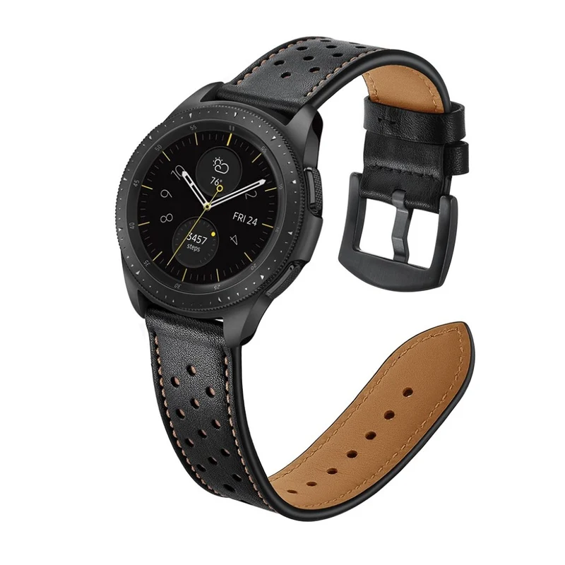 Mega gut Samsung Galaxy Watch (42mm) Echtes Leder armband