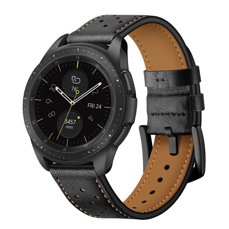 Mega gut Samsung Galaxy Watch (42mm) Echtes Leder armband