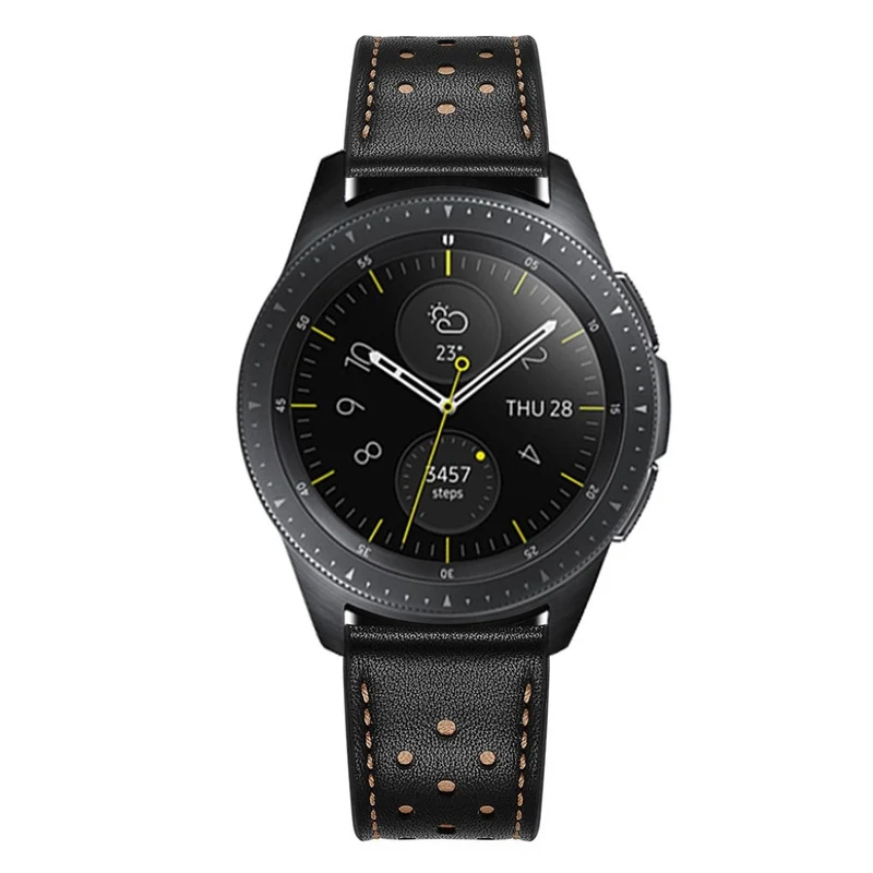Mega gut Samsung Galaxy Watch (42mm) Echtes Leder armband