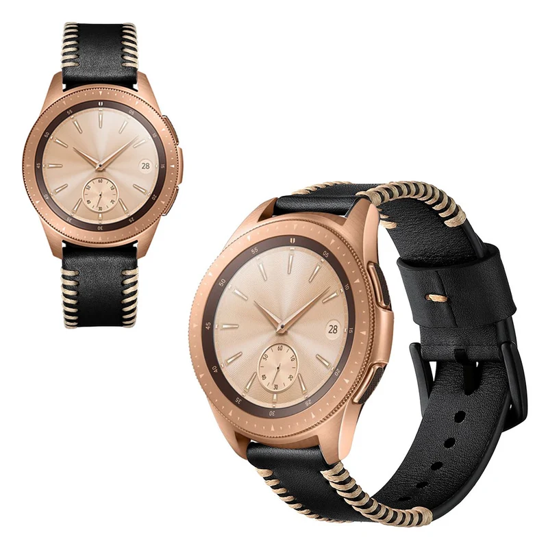 Mega cool Samsung Galaxy Watch (42mm) Echtes Leder armband