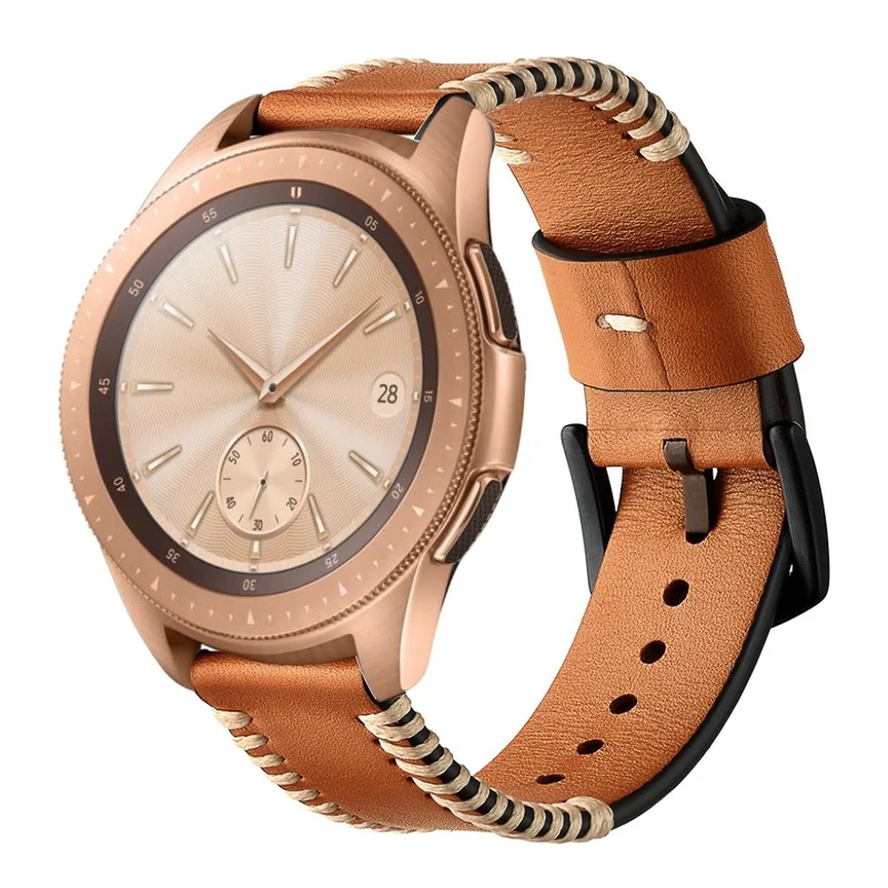 Mega cool Samsung Galaxy Watch (42mm) Echtes Leder armband