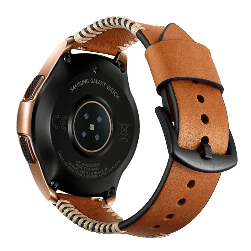 Mega cool Samsung Galaxy Watch (42mm) Echtes Leder armband