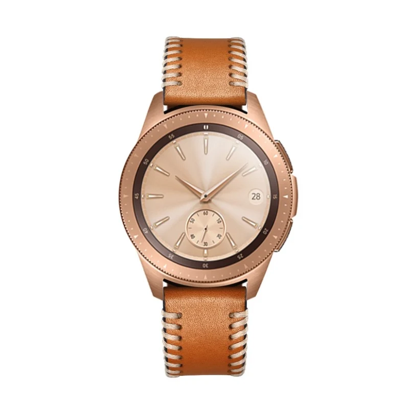 Mega cool Samsung Galaxy Watch (42mm) Echtes Leder armband