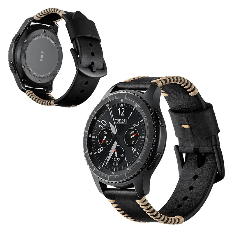 Sehr stilvoll Samsung Gear S3 Frontier Echtes Leder armband