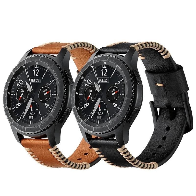 Sehr stilvoll Samsung Gear S3 Frontier Echtes Leder armband