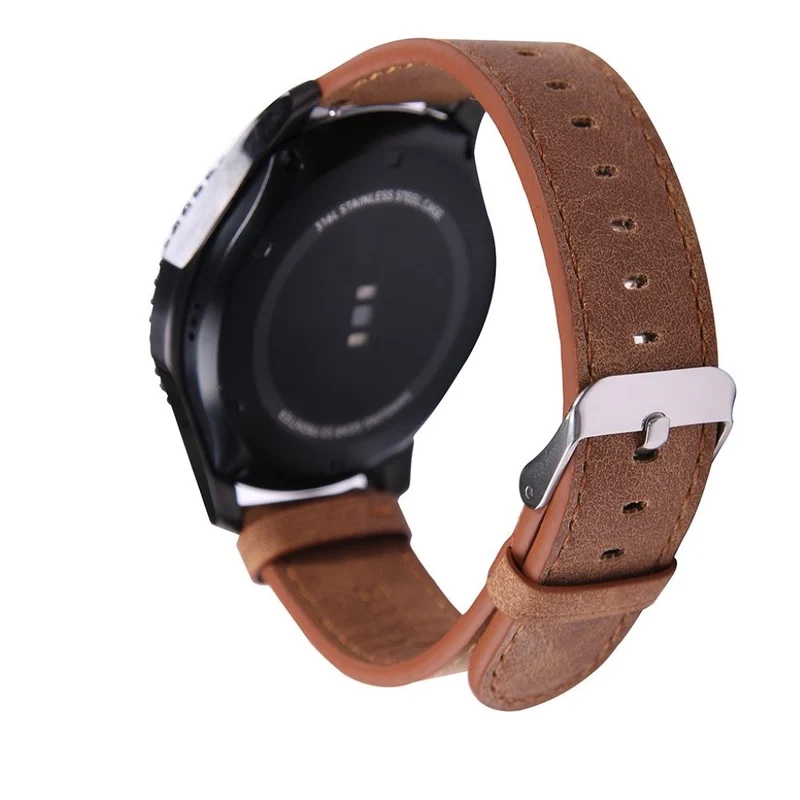 Haltbar Samsung Gear S3 Frontier Echtes Leder armband