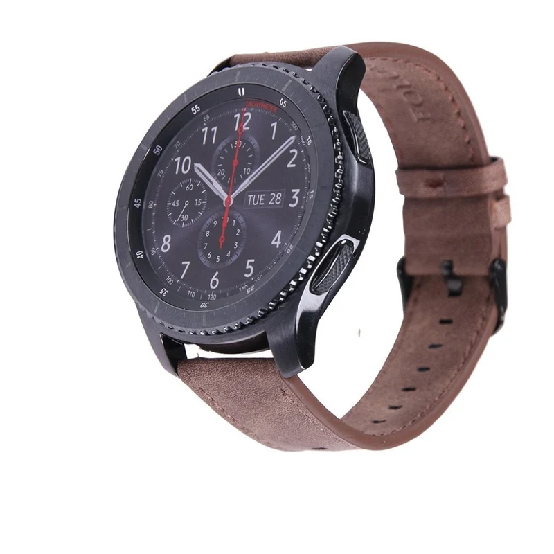 Haltbar Samsung Gear S3 Frontier Echtes Leder armband