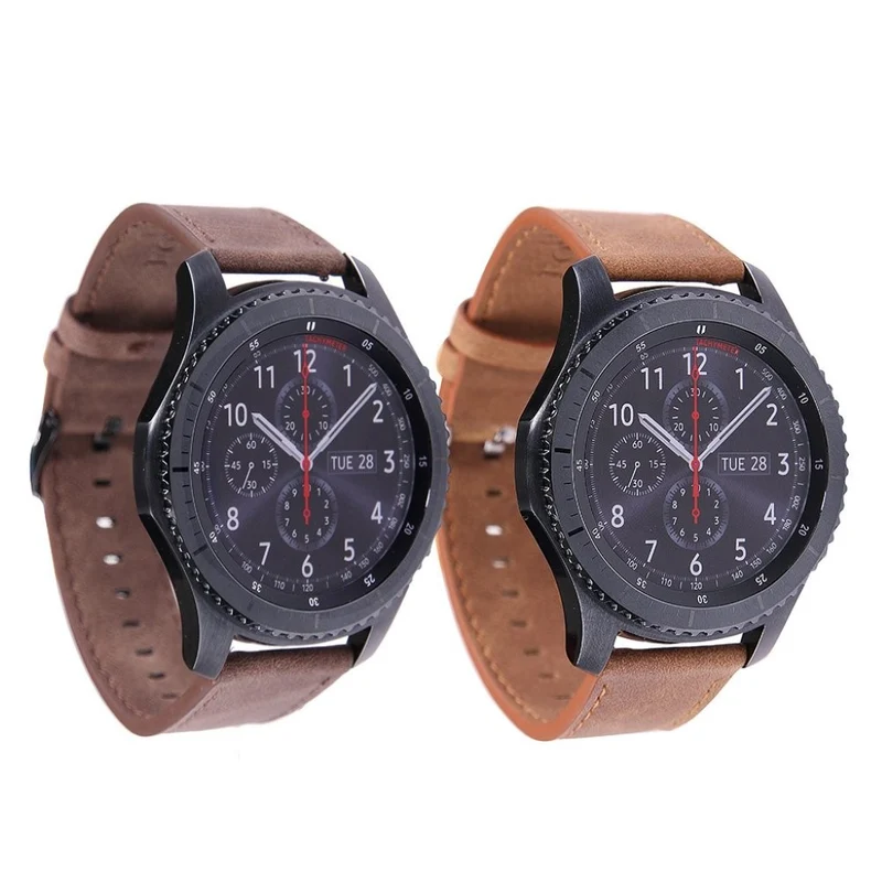 Haltbar Samsung Gear S3 Frontier Echtes Leder armband