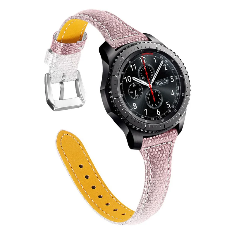 Bequem Samsung Gear S3 Frontier Echtes Leder armband