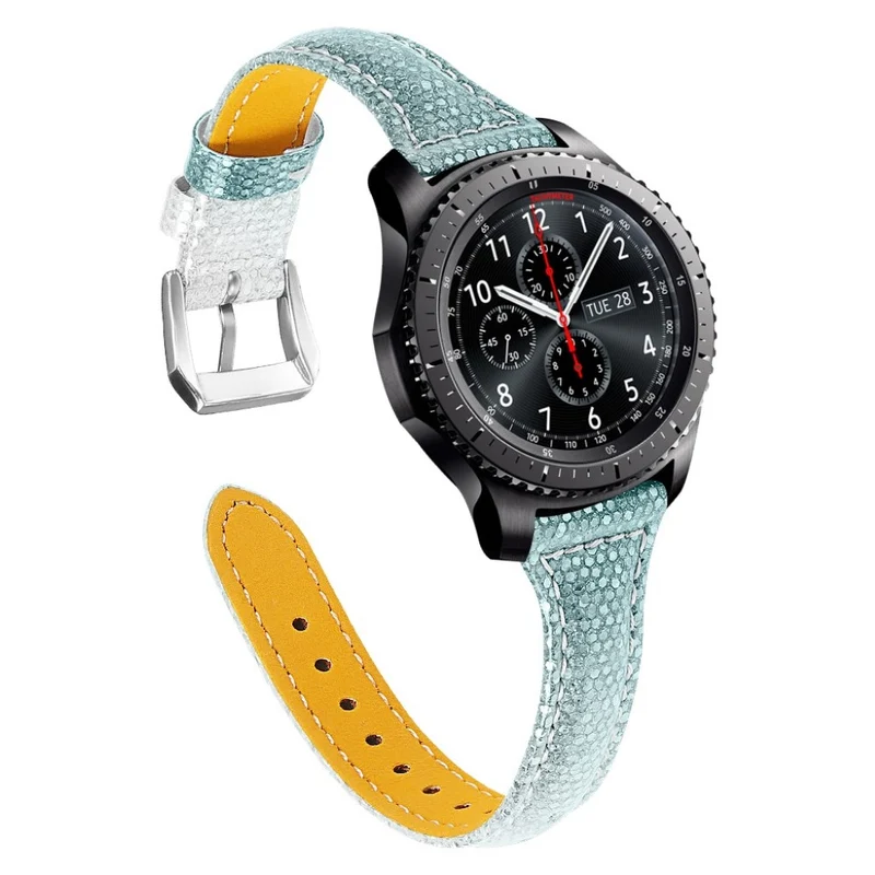 Bequem Samsung Gear S3 Frontier Echtes Leder armband