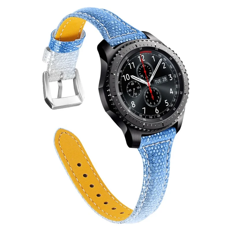 Bequem Samsung Gear S3 Frontier Echtes Leder armband