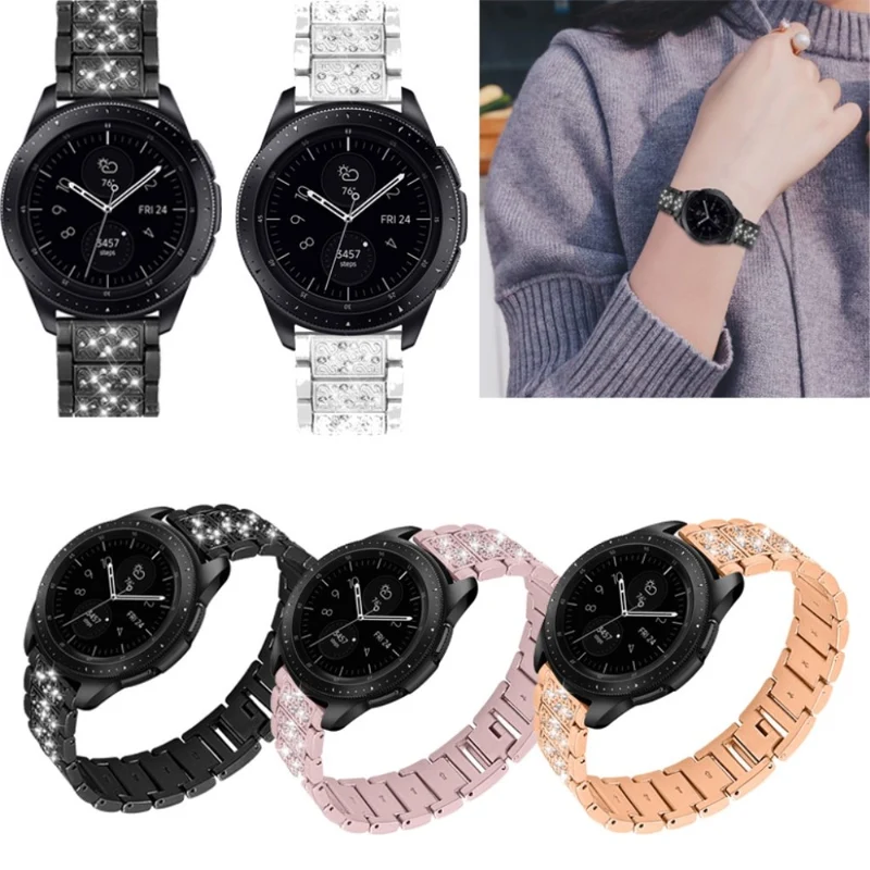 Stilvoll Samsung Gear S3 Frontier Metall und Strass armband