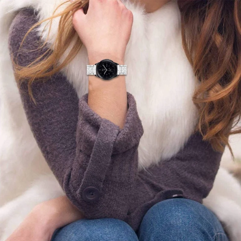 Stilvoll Samsung Gear S3 Frontier Metall und Strass armband