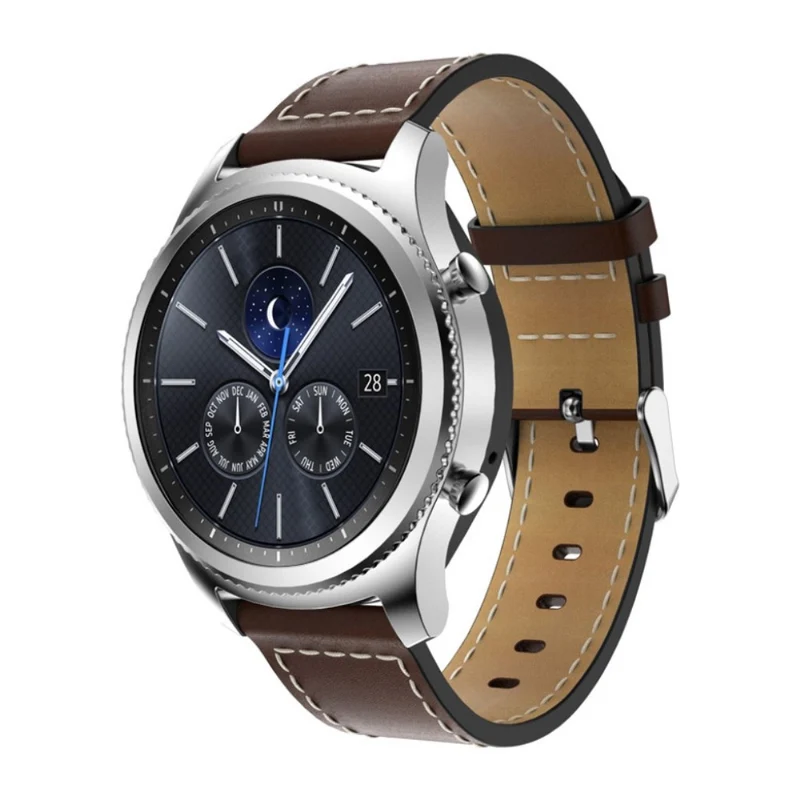 Super bequem Samsung Gear S3 Frontier Echtes Leder armband