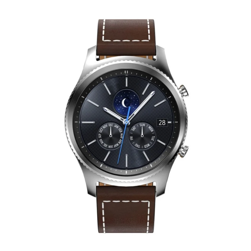Super bequem Samsung Gear S3 Frontier Echtes Leder armband