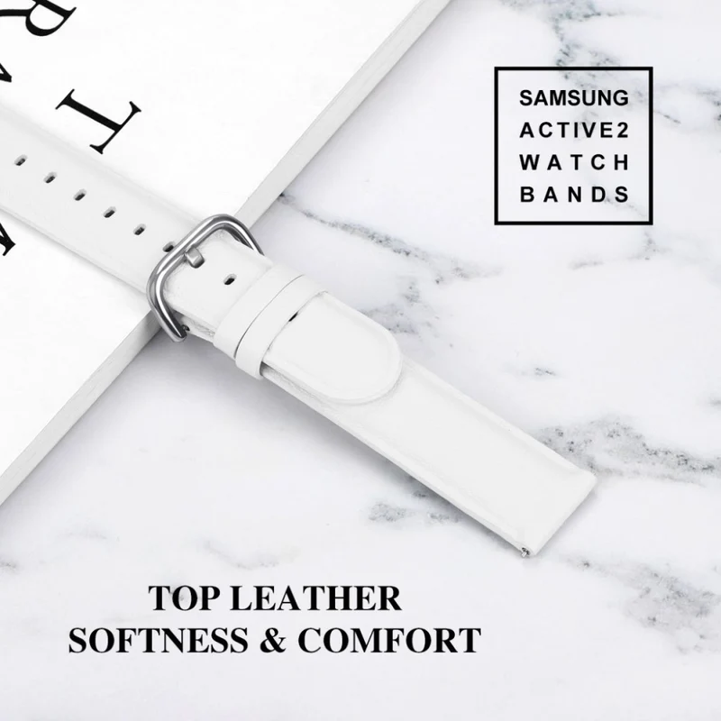 Samsung Galaxy Watch Active 2 - 44mm Echtes Leder armband
