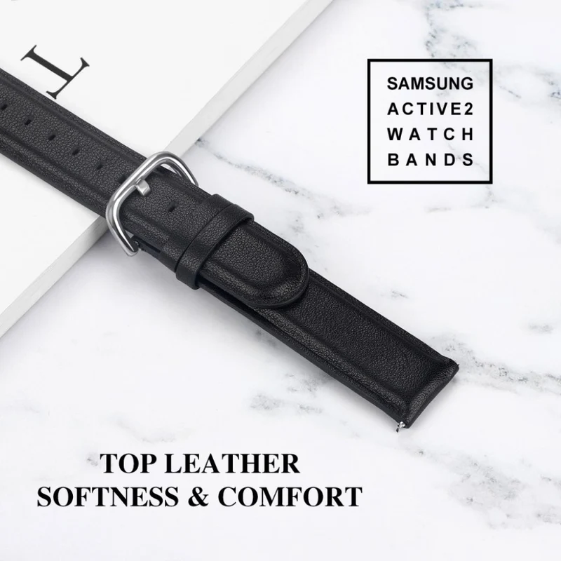 Samsung Galaxy Watch Active 2 - 44mm Echtes Leder armband