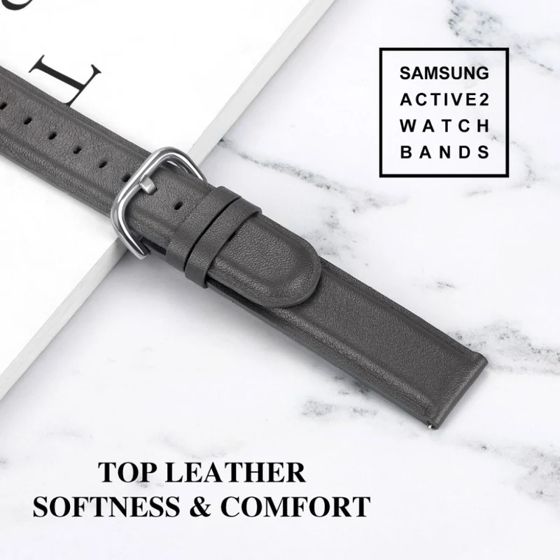 Samsung Galaxy Watch Active 2 - 44mm Echtes Leder armband