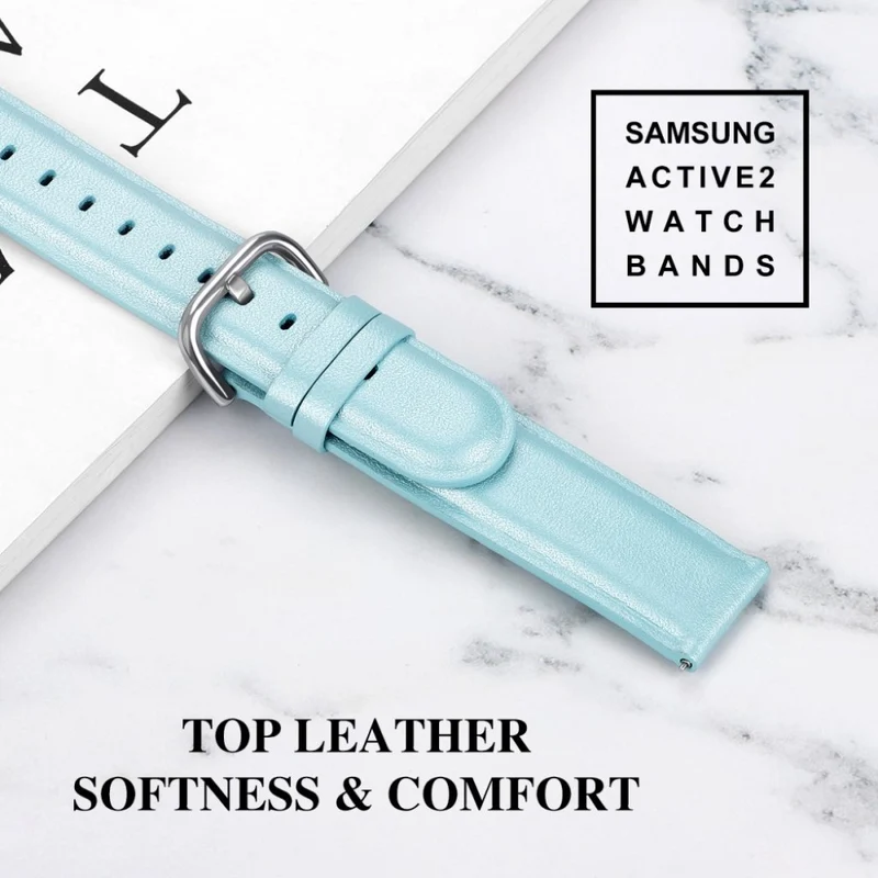 Samsung Galaxy Watch Active 2 - 44mm Echtes Leder armband
