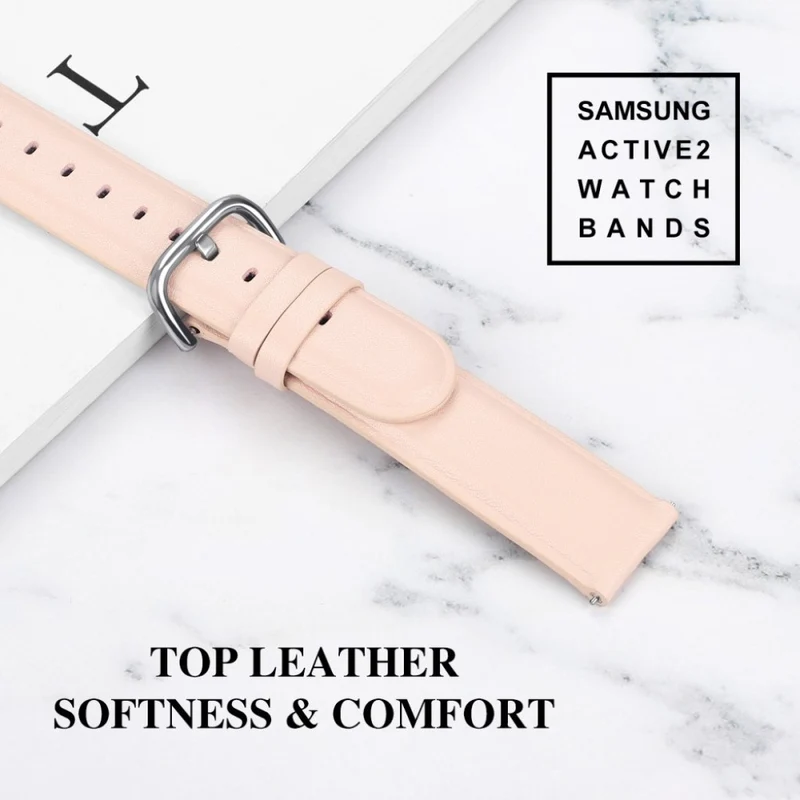 Samsung Galaxy Watch Active 2 - 44mm Echtes Leder armband