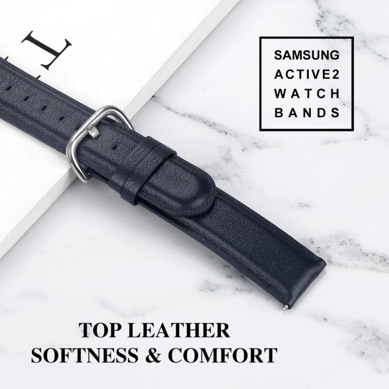 Samsung Galaxy Watch Active 2 - 44mm Echtes Leder armband