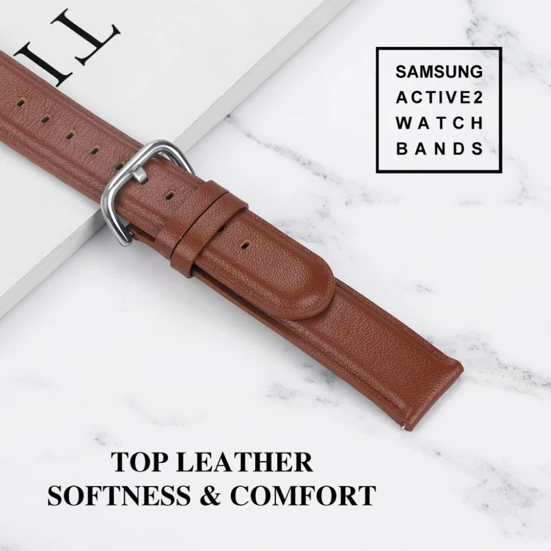 Samsung Galaxy Watch Active 2 - 44mm Echtes Leder armband