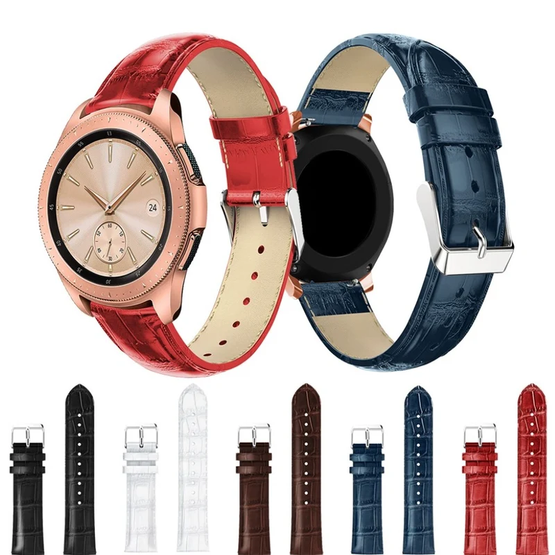 Entzückend Samsung Galaxy Watch (42mm) Echtes Leder armband