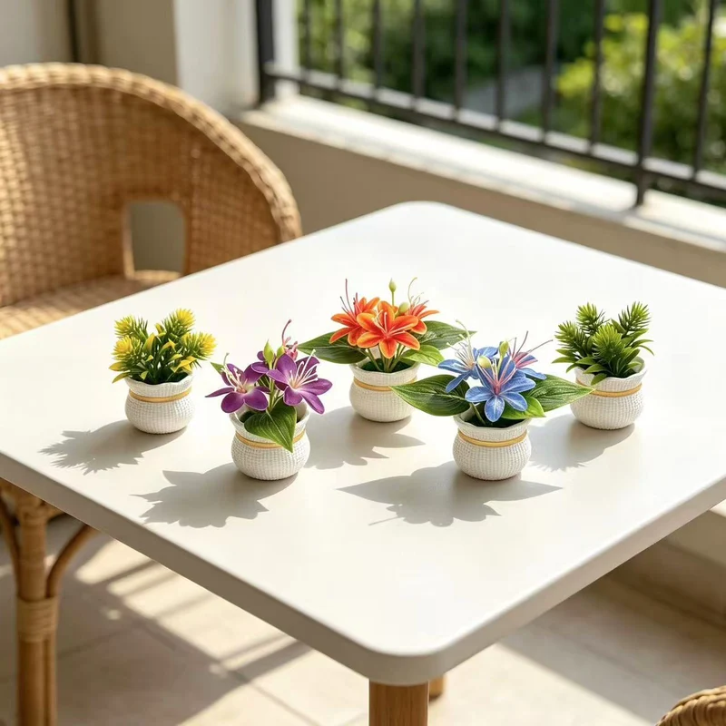 Lebendige künstliche Blumenarrangement