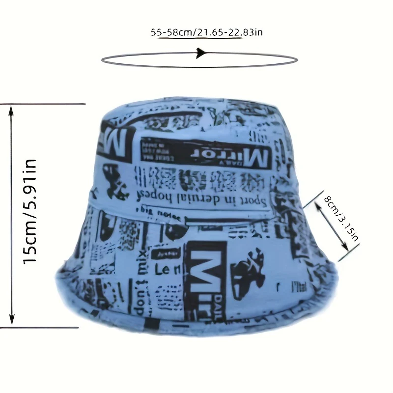 Stylischer Grafik-Bucket-Hut