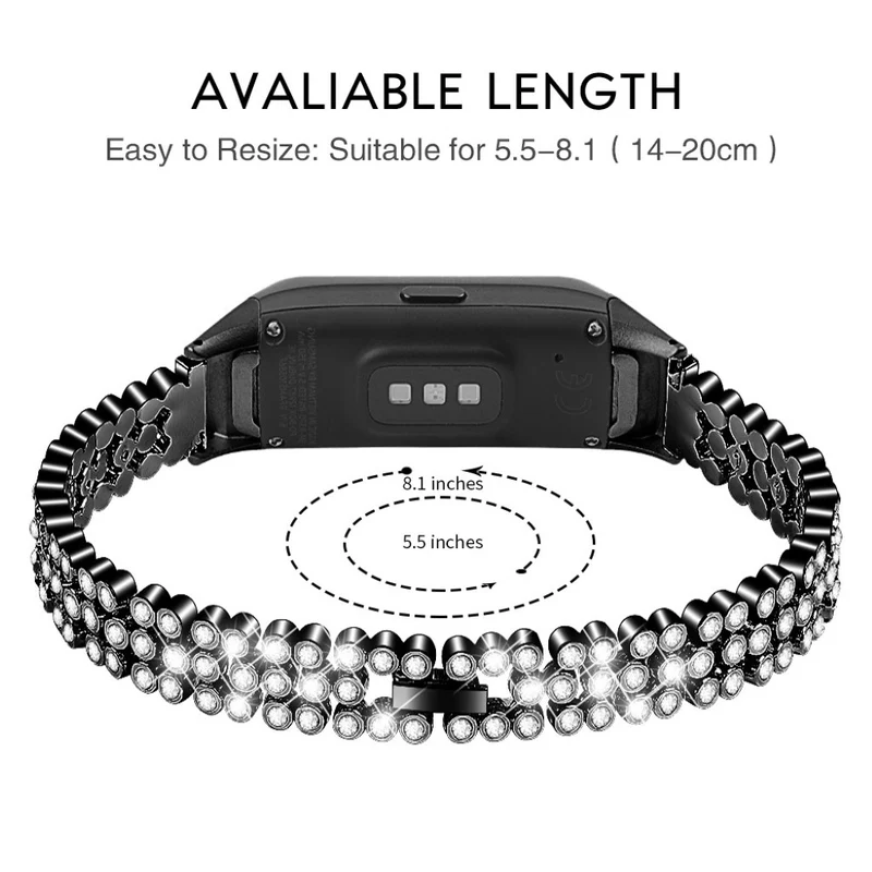 Mega elegant Samsung Galaxy Fit Metall und Strass armband