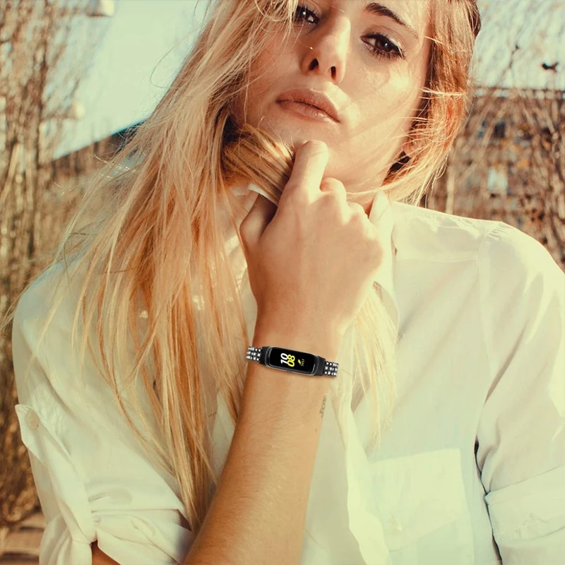 Mega elegant Samsung Galaxy Fit Metall und Strass armband