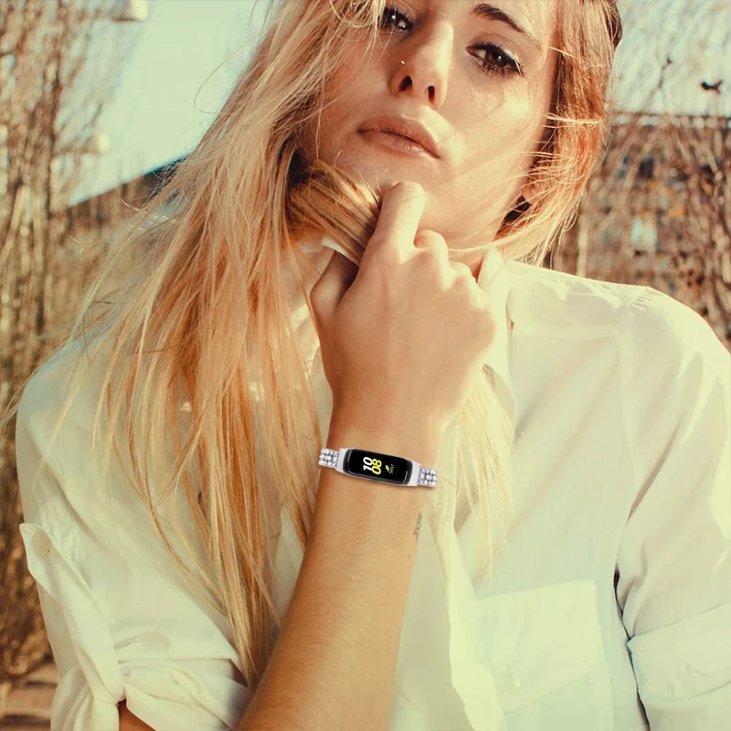 Mega elegant Samsung Galaxy Fit Metall und Strass armband