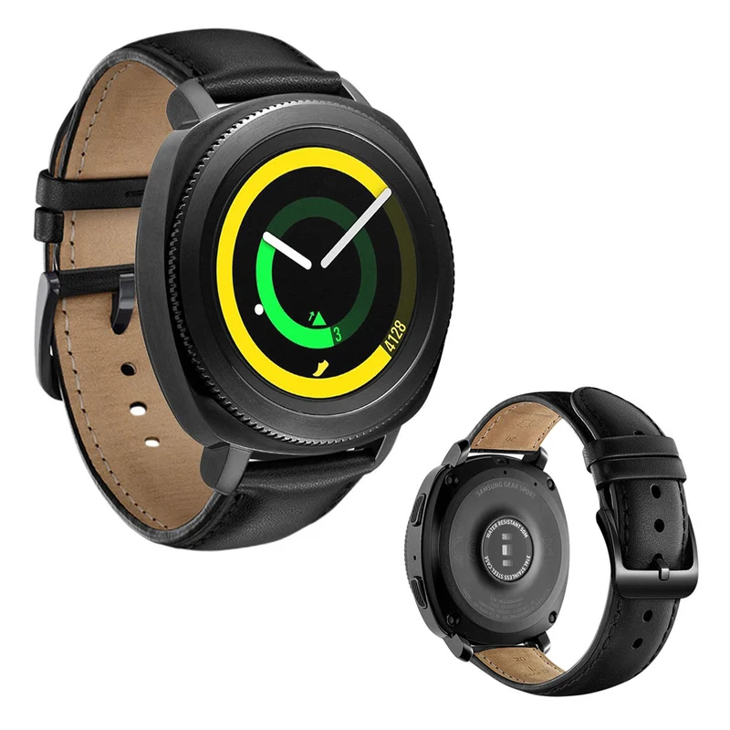 Auffallend stilvoll Samsung Gear Sport Echtes Leder armband