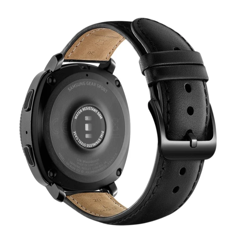 Auffallend stilvoll Samsung Gear Sport Echtes Leder armband