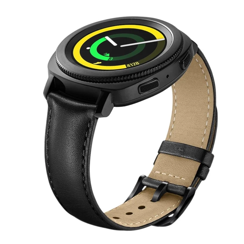 Auffallend stilvoll Samsung Gear Sport Echtes Leder armband