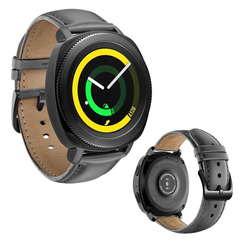 Auffallend stilvoll Samsung Gear Sport Echtes Leder armband