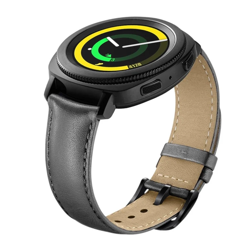 Auffallend stilvoll Samsung Gear Sport Echtes Leder armband
