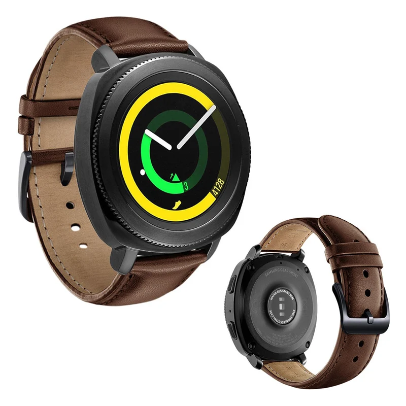 Auffallend stilvoll Samsung Gear Sport Echtes Leder armband