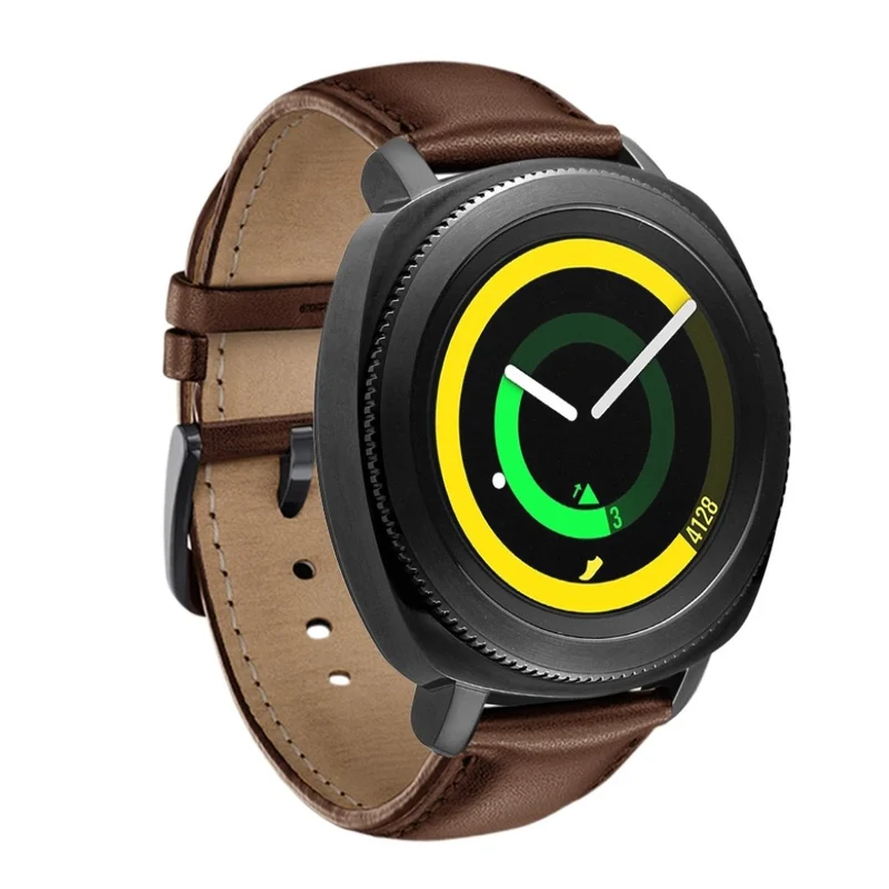 Auffallend stilvoll Samsung Gear Sport Echtes Leder armband
