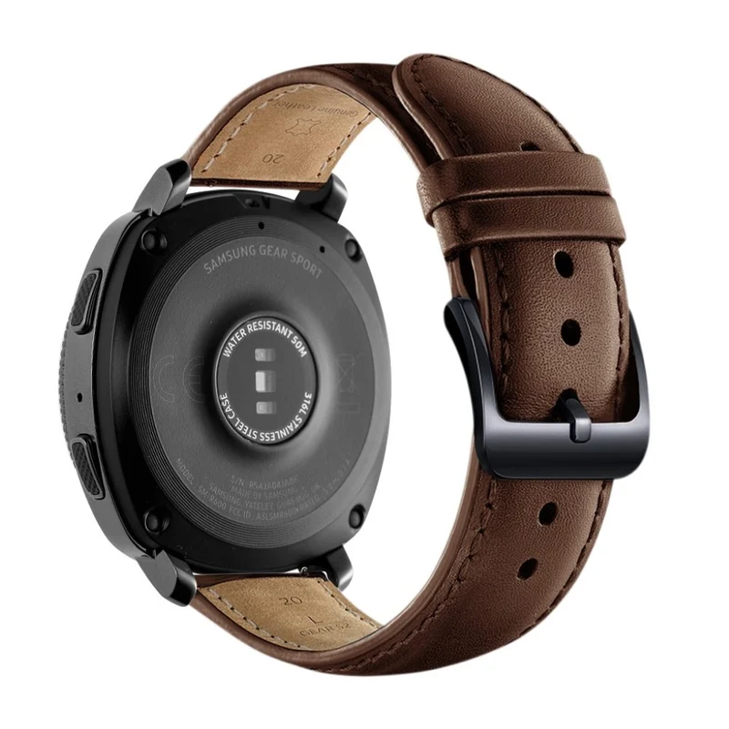 Auffallend stilvoll Samsung Gear Sport Echtes Leder armband