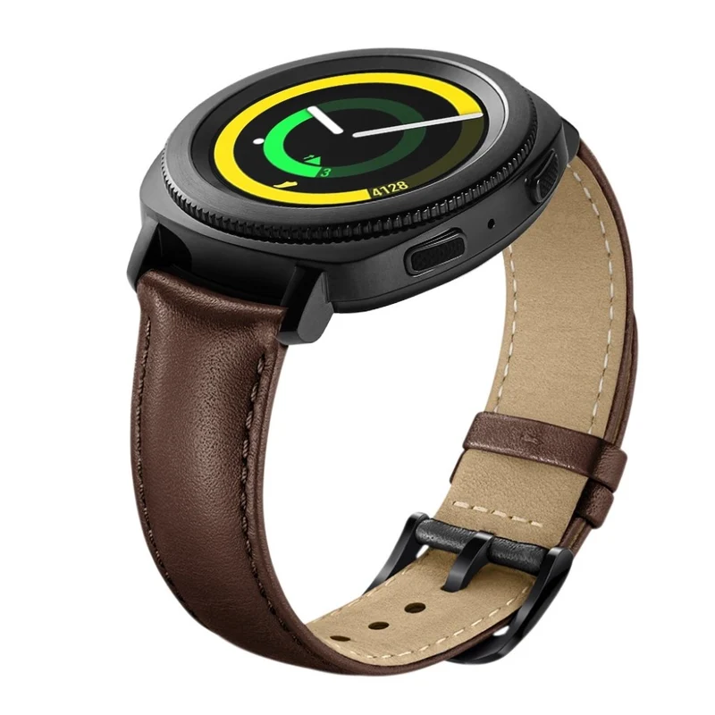 Auffallend stilvoll Samsung Gear Sport Echtes Leder armband