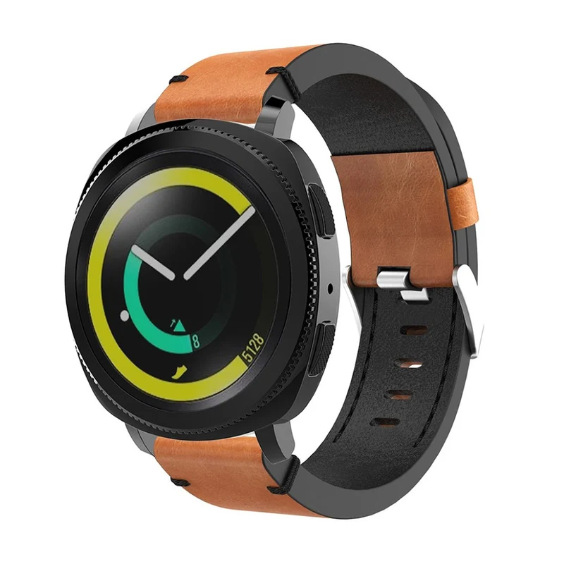 Auffallend schön Samsung Gear Sport Echtes Leder armband