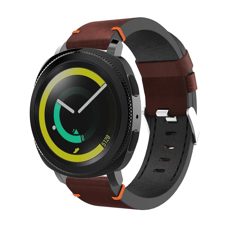 Auffallend schön Samsung Gear Sport Echtes Leder armband